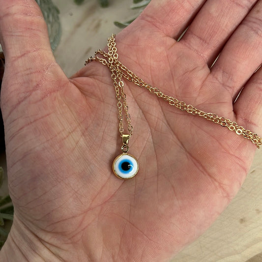 Evil Eye Protection Necklace - Gold