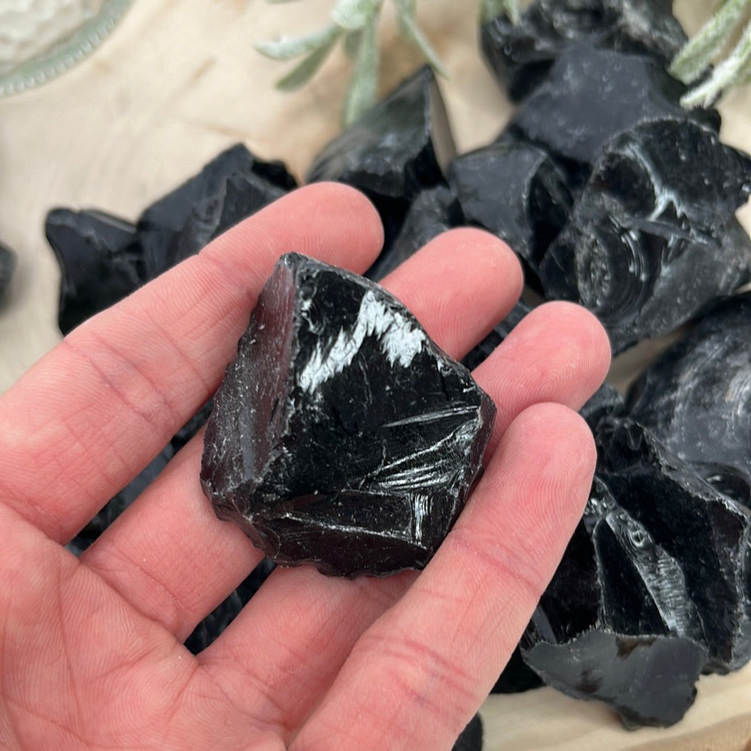 Black Obsidian Raw Chunk from Brazil