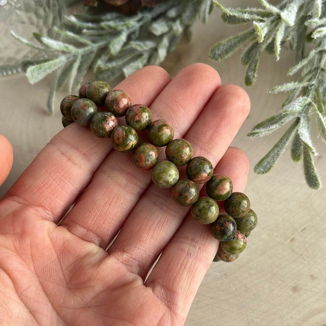 Unakite Round Bracelet