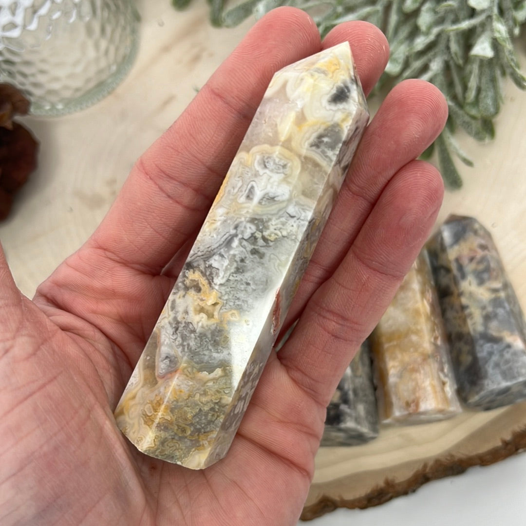 Crazy Lace Agate Stone Points
