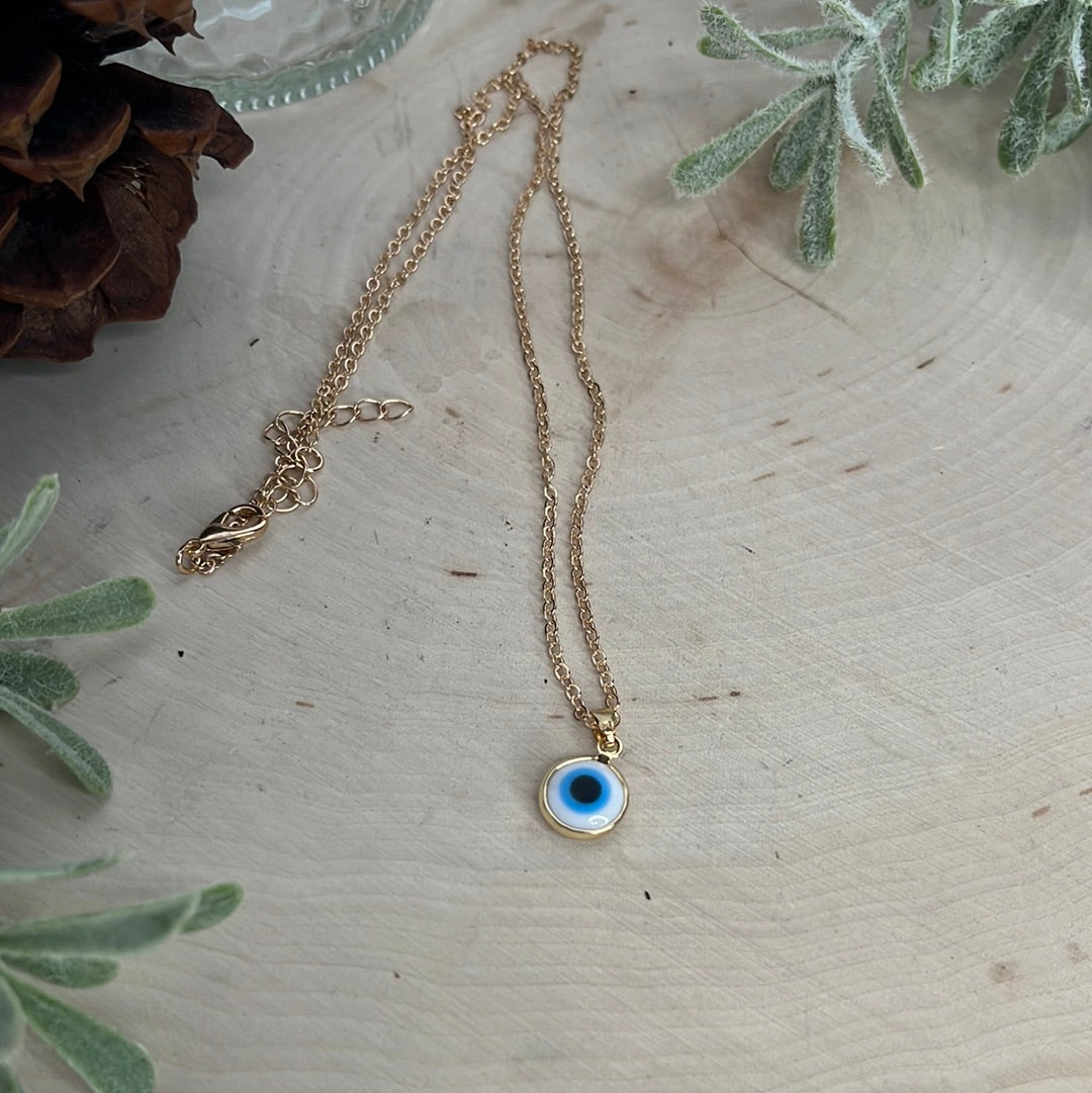 Evil Eye Protection Necklace - Gold