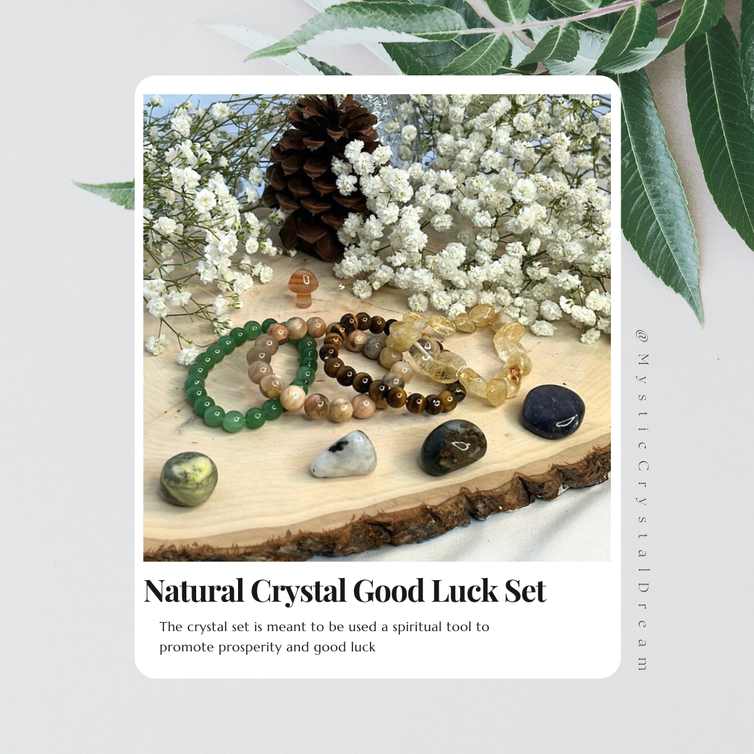 Natural Crystal Good Luck Set