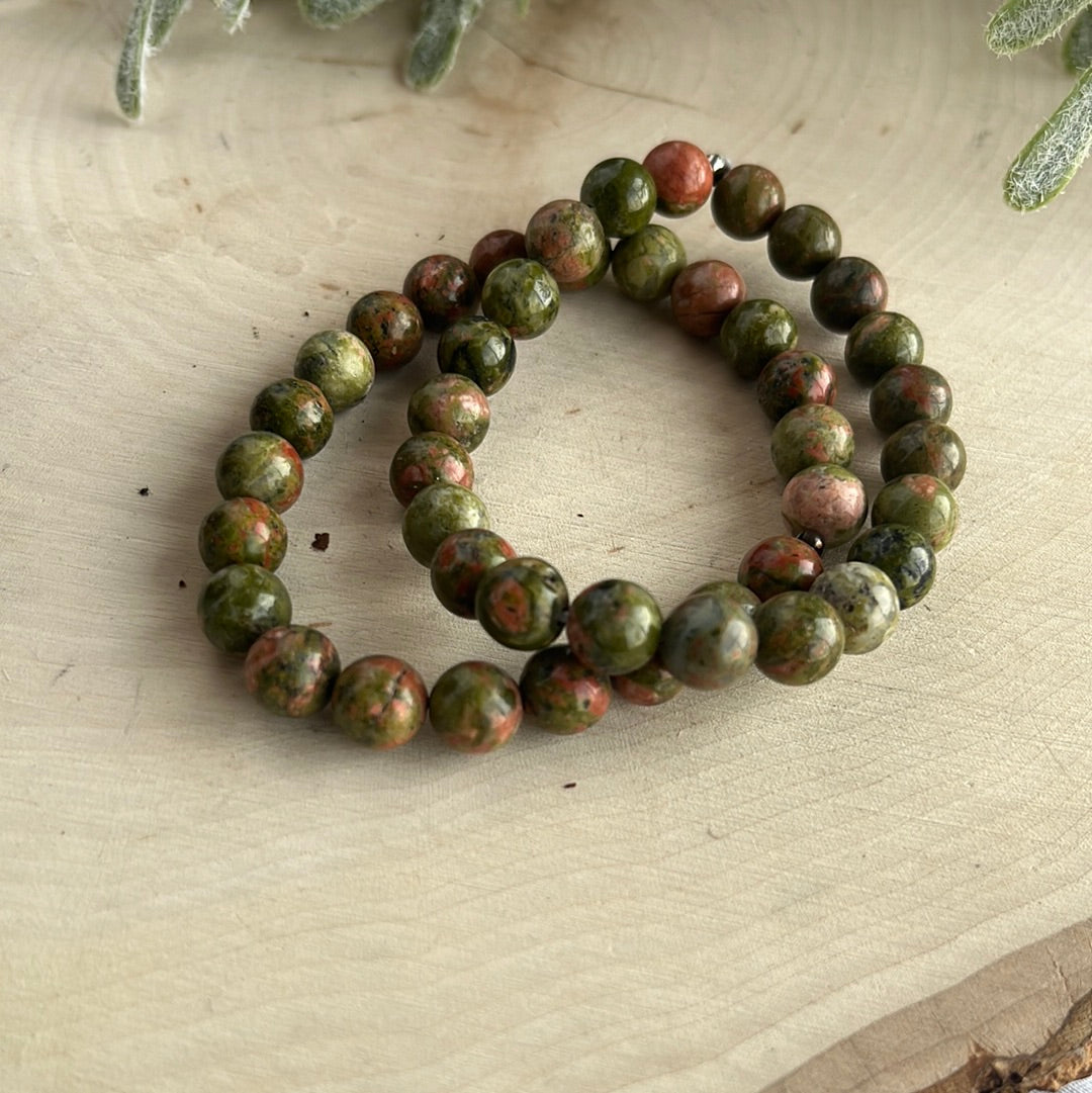 Unakite Round Bracelet