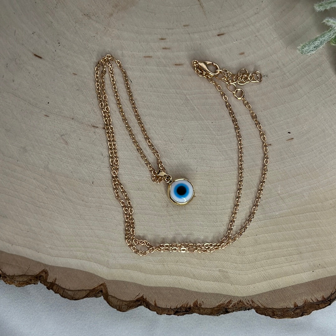 Evil Eye Protection Necklace - Gold