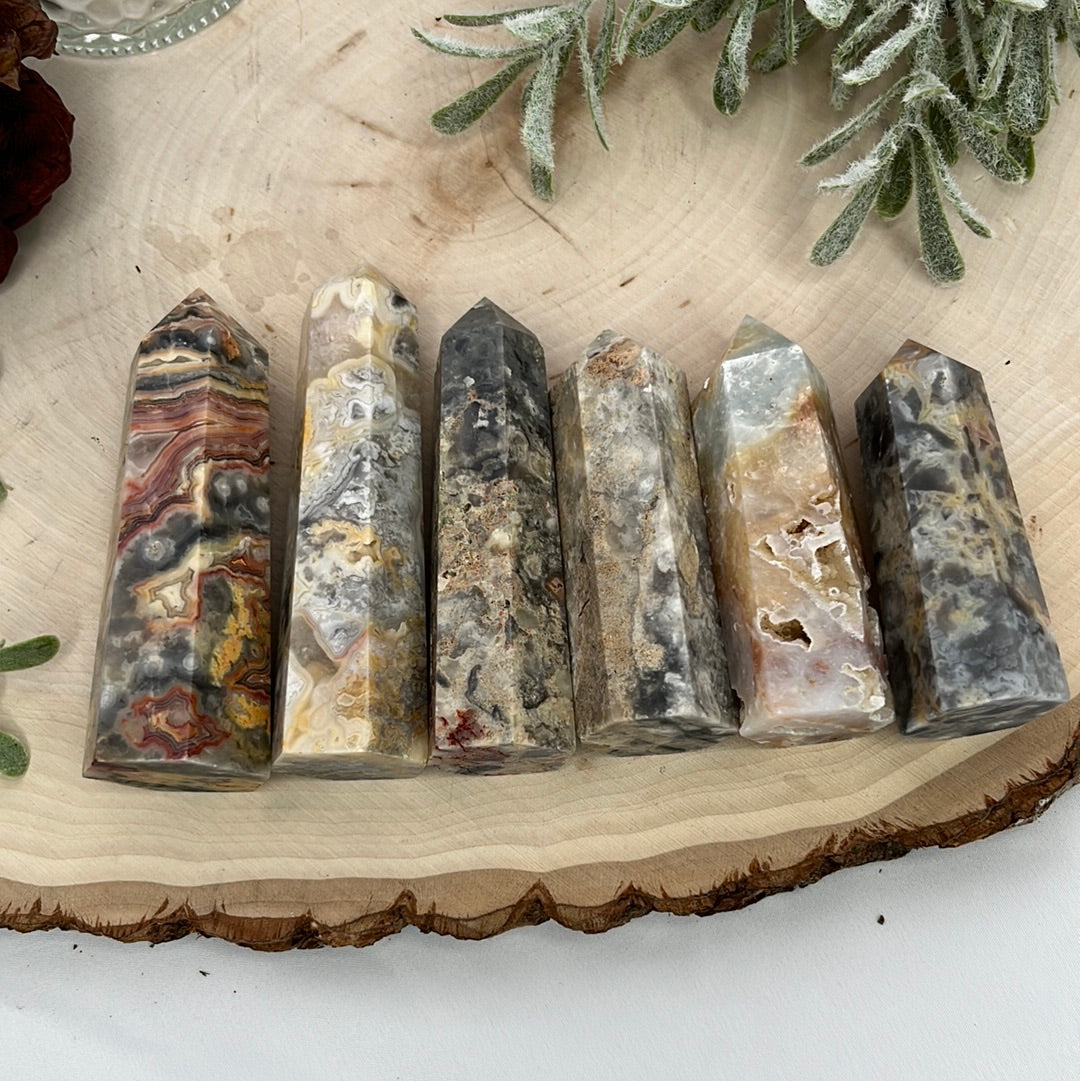 Crazy Lace Agate Stone Points