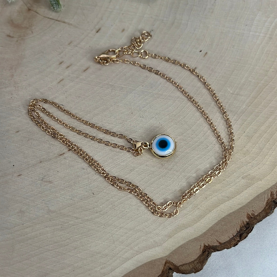 Evil Eye Protection Necklace - Gold