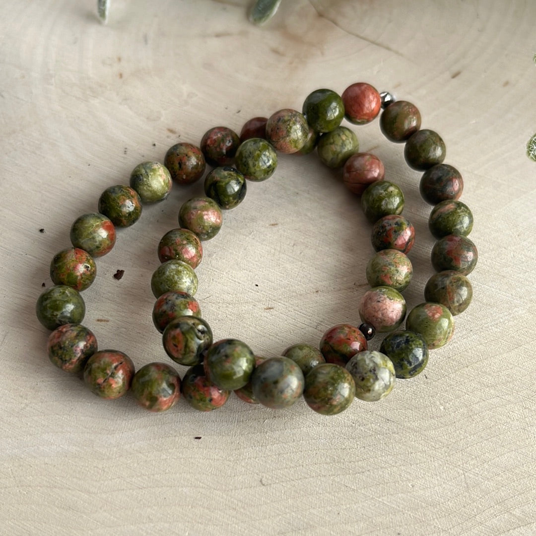 Unakite Round Bracelet