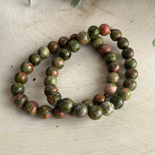 Unakite Round Bracelet