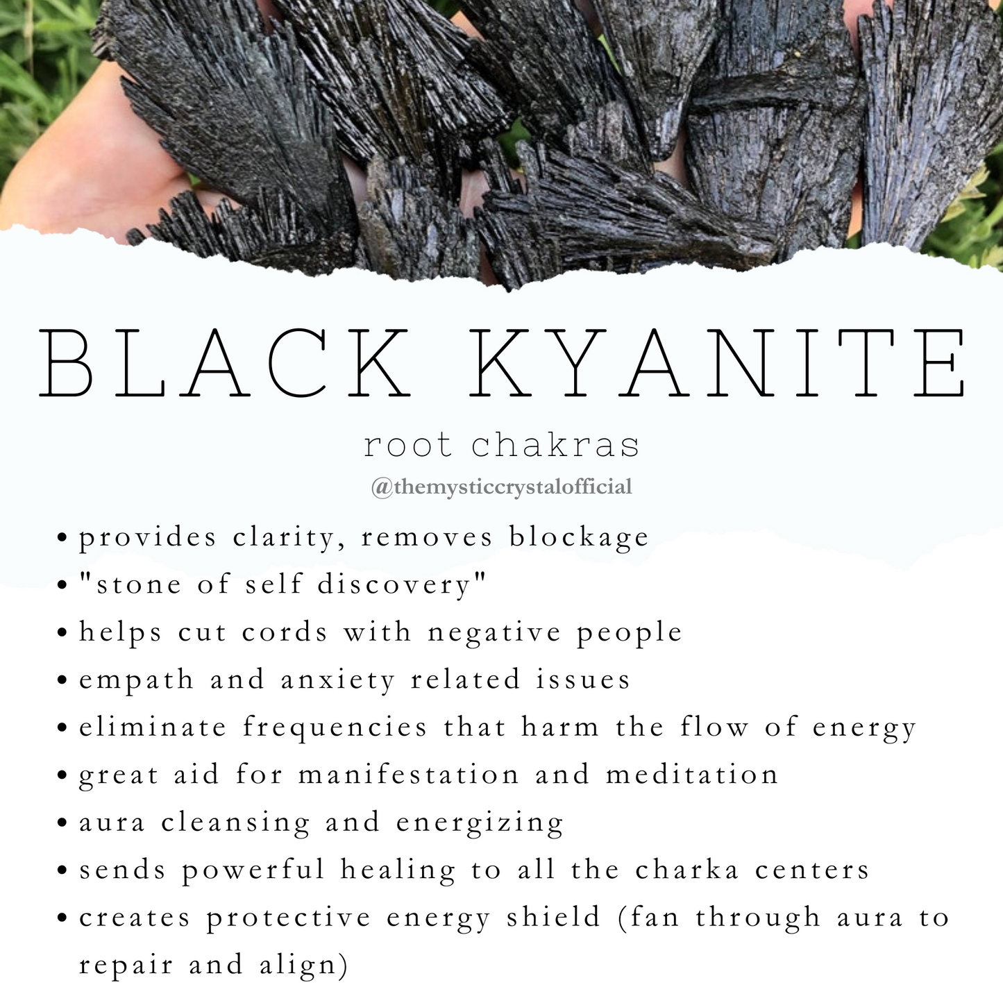 Black Kyanite Blades