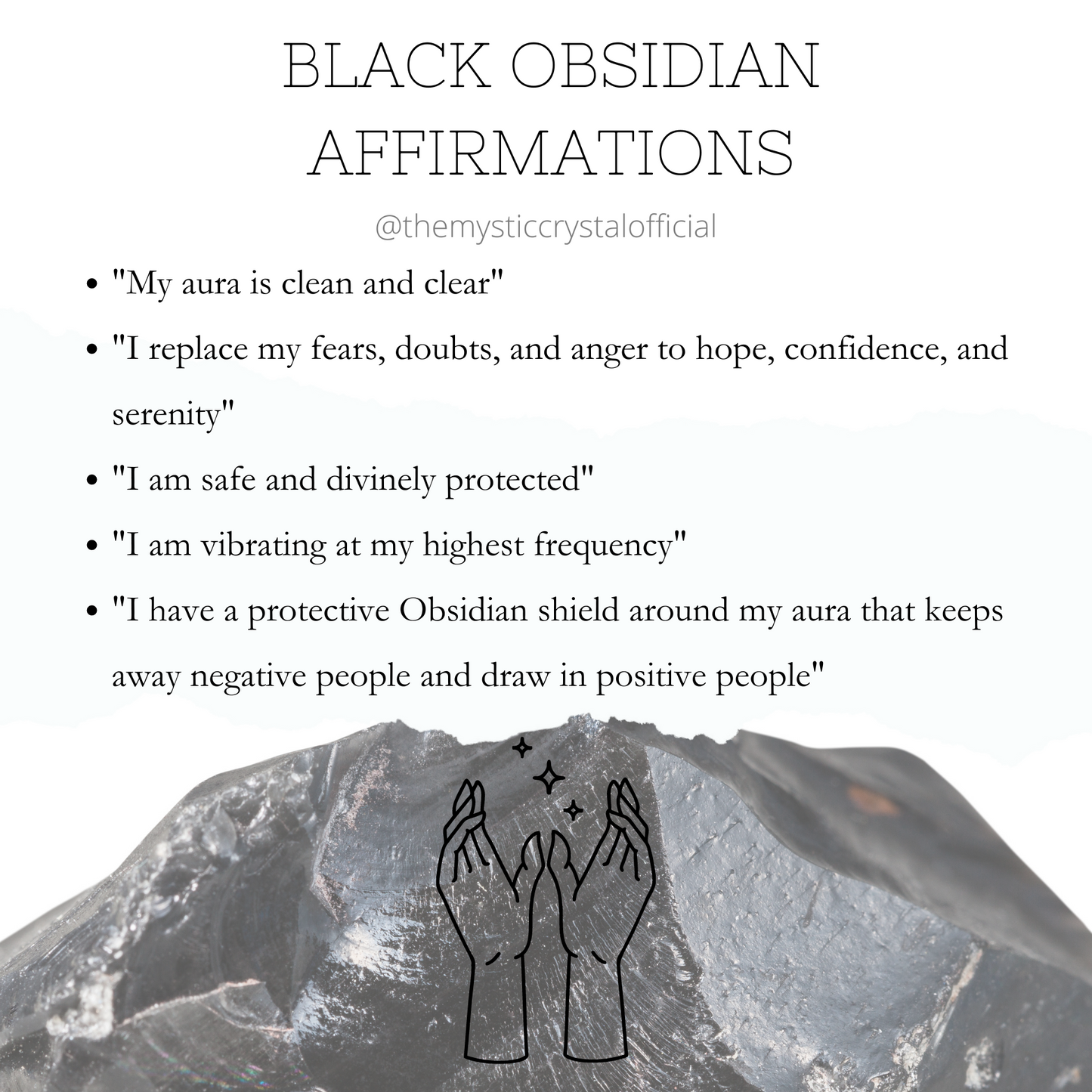 Black Obsidian Tower From Mexico