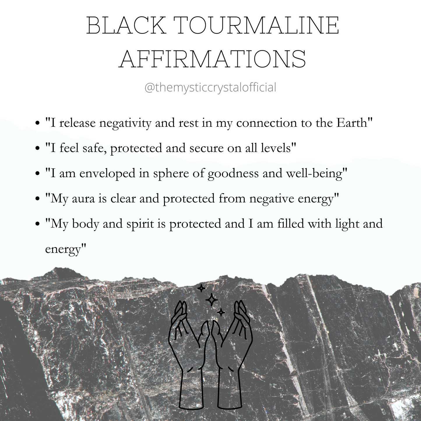 Black Tourmaline Small Chip Necklace
