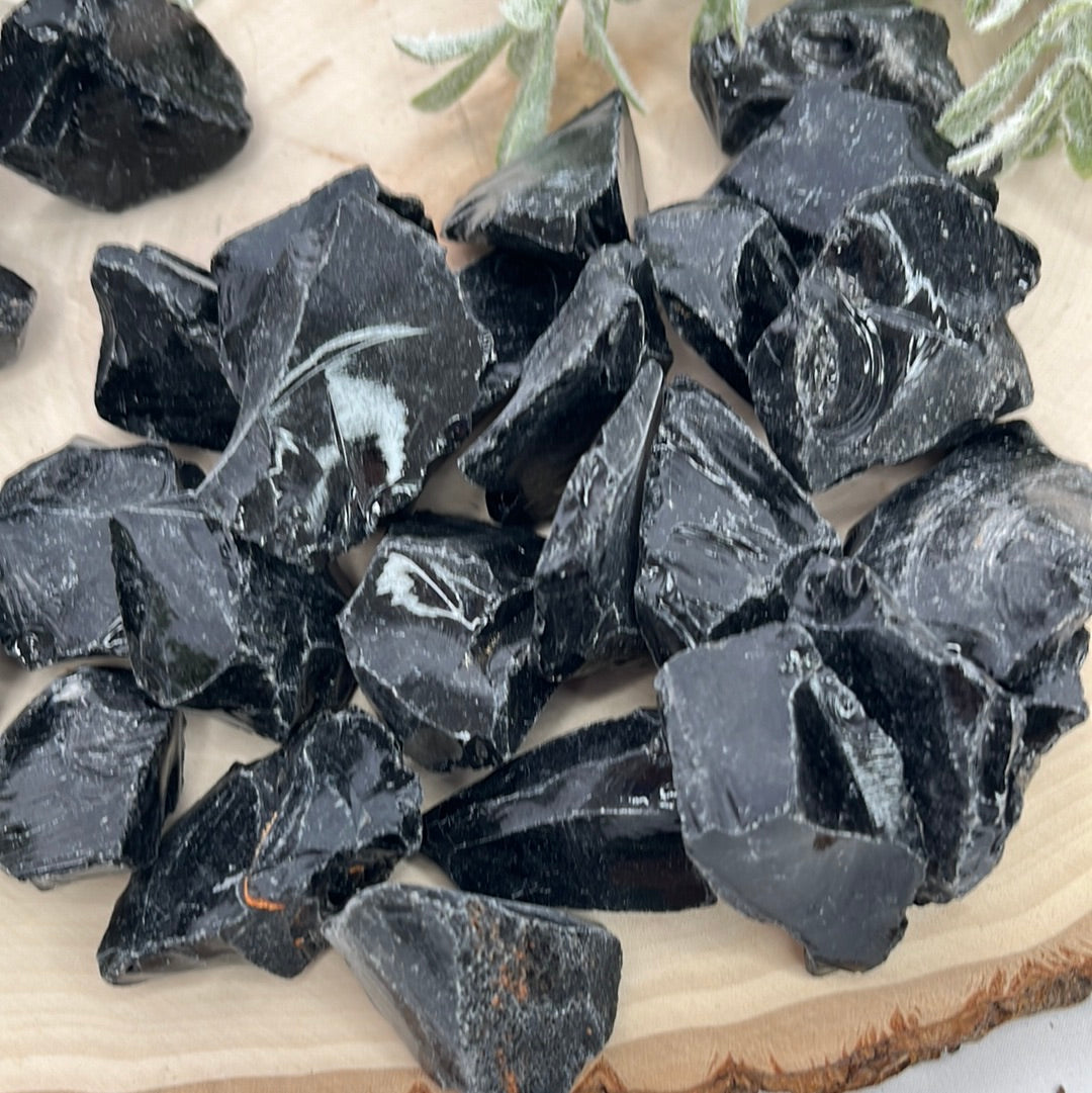 Black Obsidian Raw Chunk from Brazil