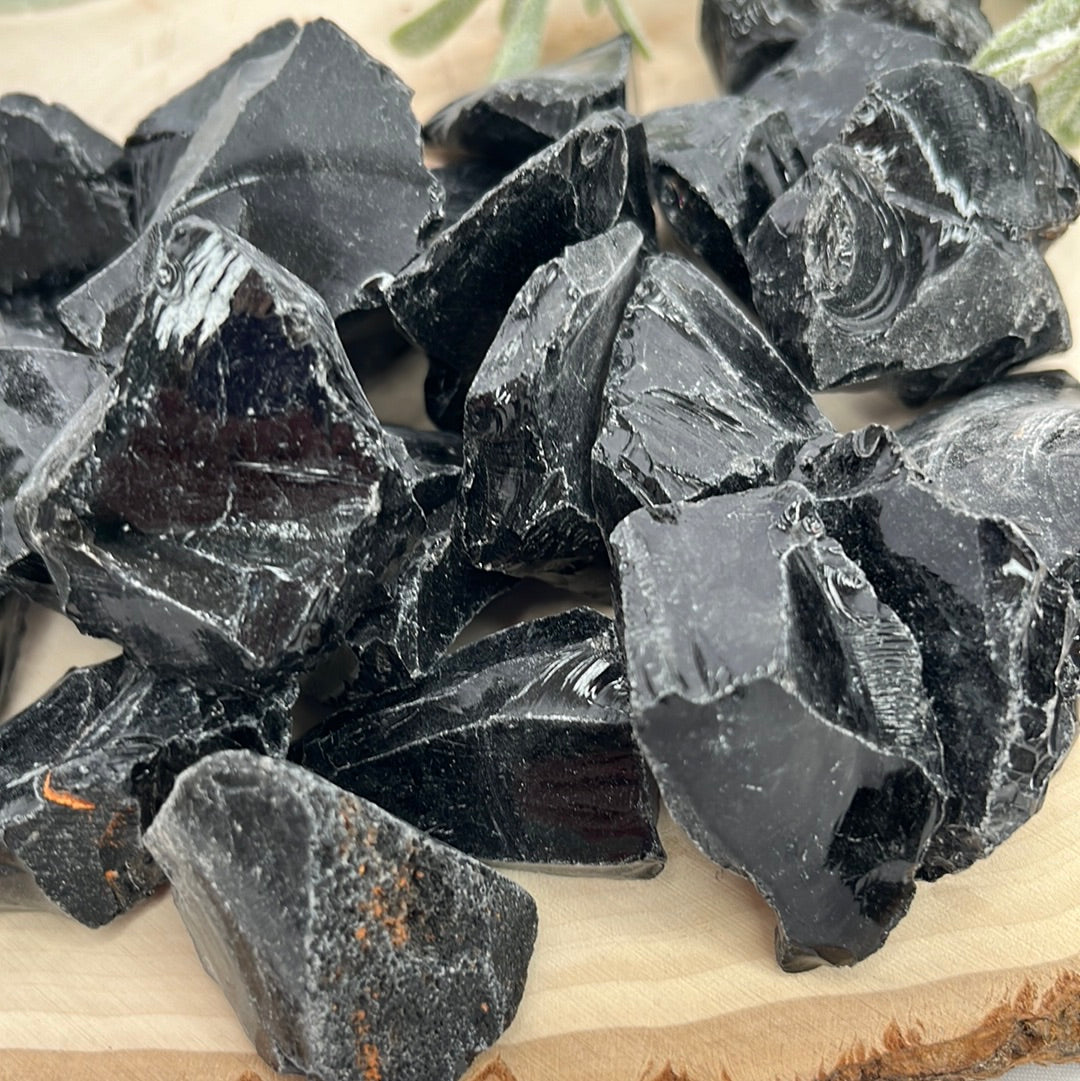 Black Obsidian Raw Chunk from Brazil