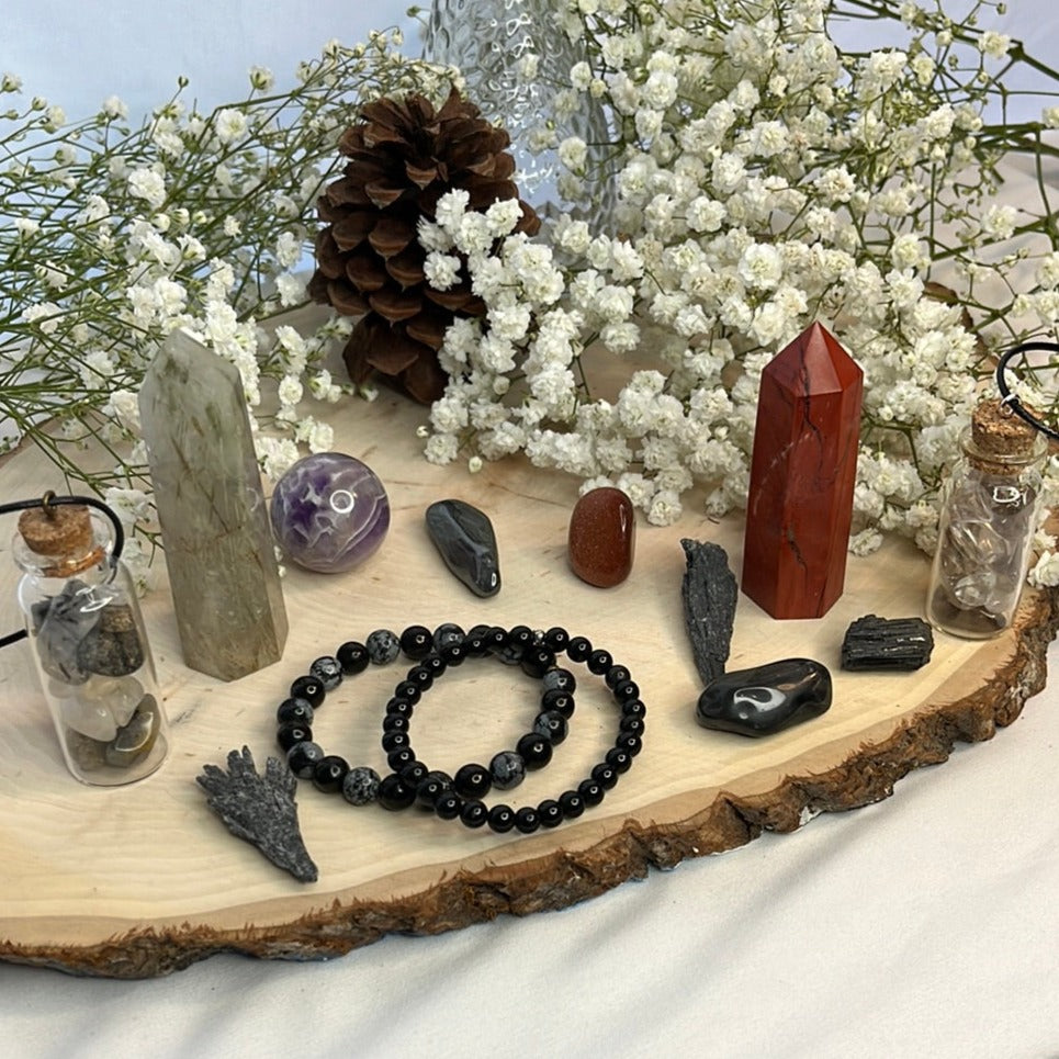 Natural Crystal Protection Set