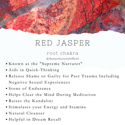 Red Jasper and Jet Round Bracelet