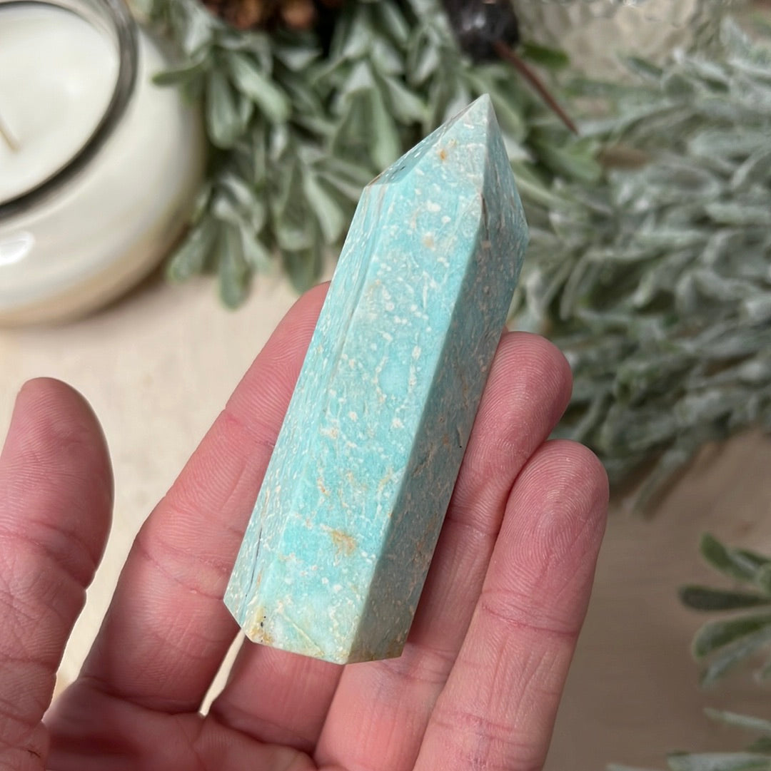 Amazonite Tower Point from Brazil