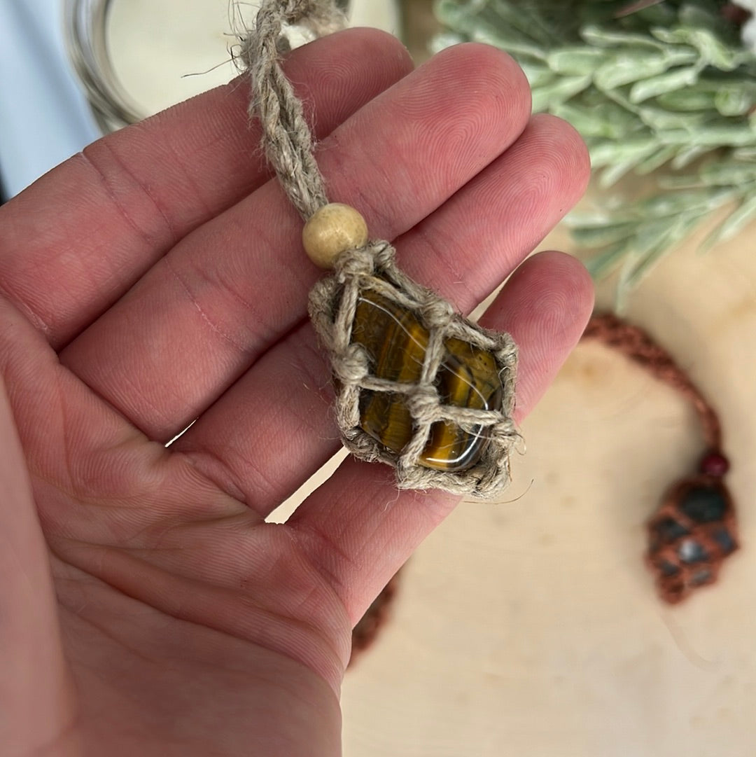 Hippie Necklace for Tumbled Stones