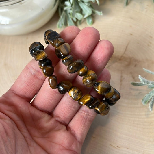 Tigers Eye Tumbled Bracelet