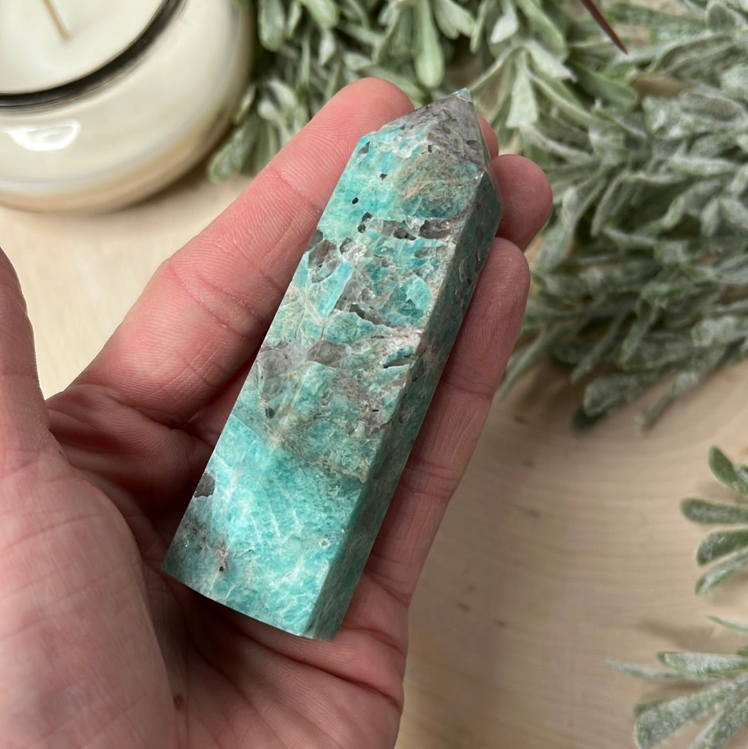 Amazonite Tower Point from Brazil