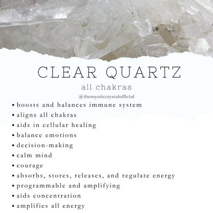 Clear Quartz Rough Chuck Crystal