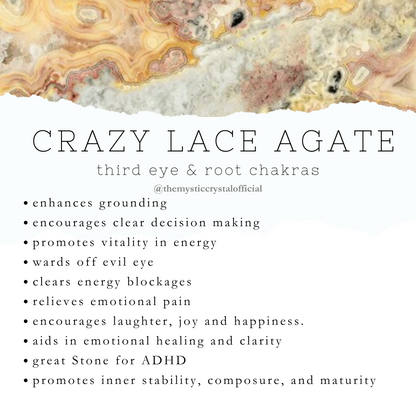 Crazy Lace Agate Stone Points