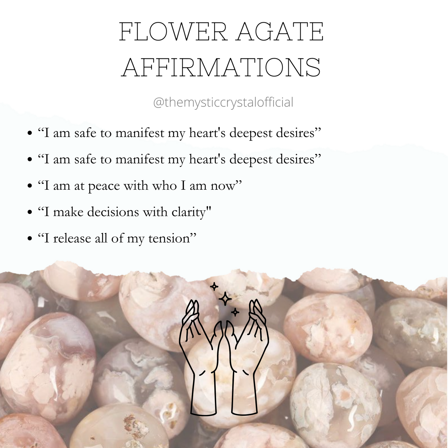 Flower Agate / Cherry Blossom Agate Tower Point