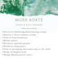 Moss Agate Round Bracelet