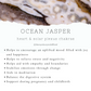 Ocean Jasper Crystal Chip Necklace W/ Black Cord