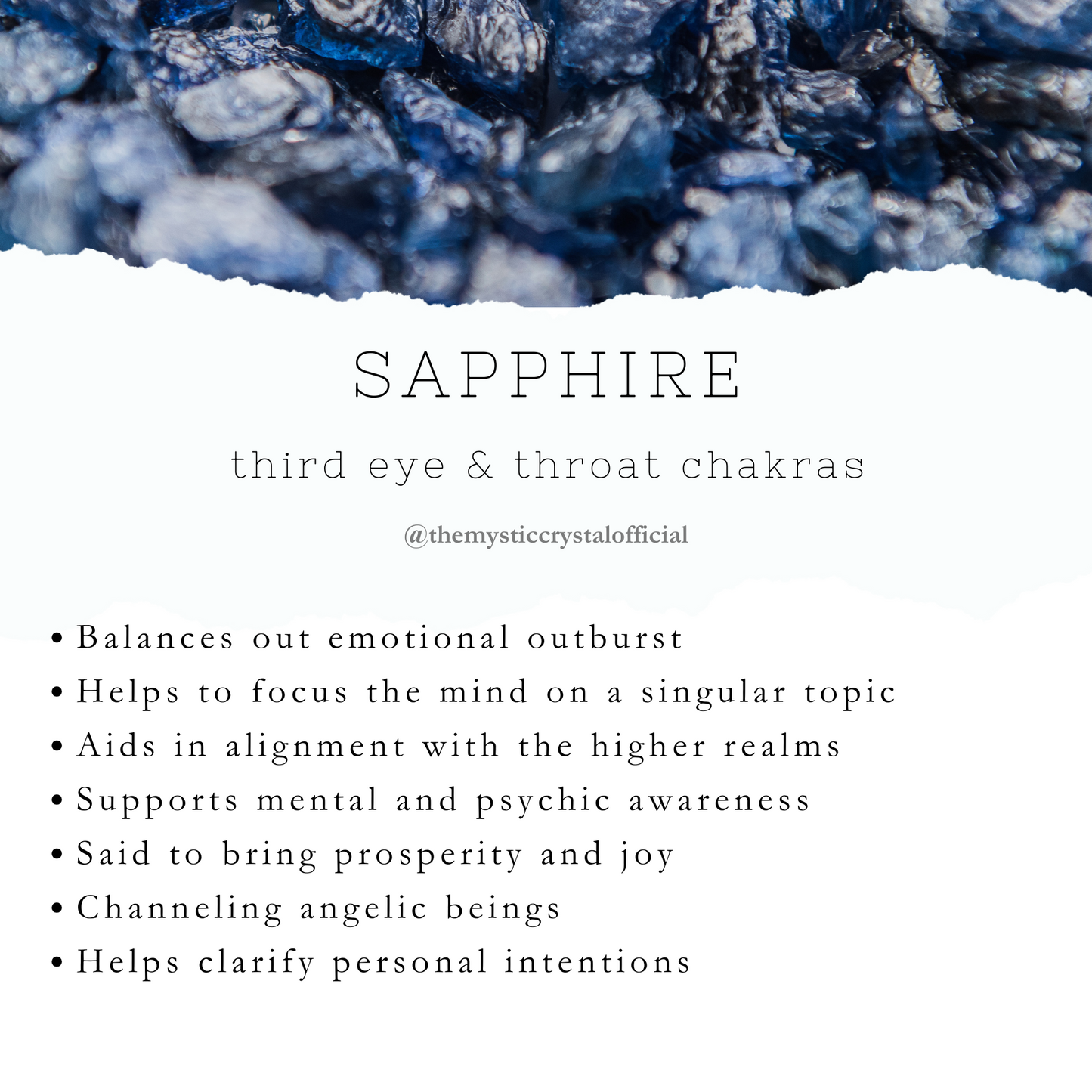 Sapphire Mineral Specimens