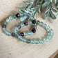Fluorite Bead Round Bracelet