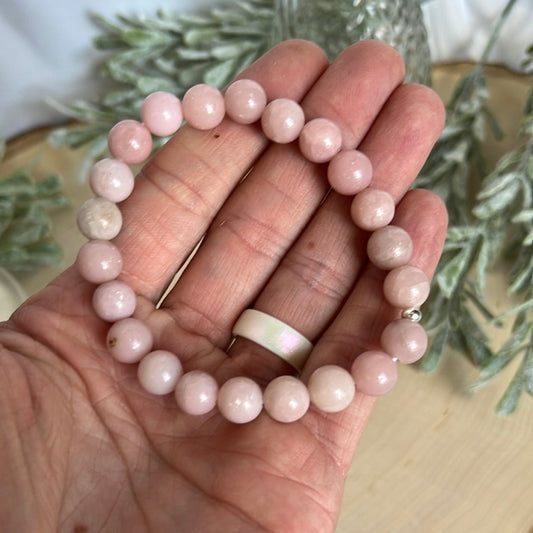 Pink Opal Chinese Round Bracelet
