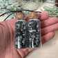Snowflake Obsidian Crystal Chip Necklace W/ Black Cord
