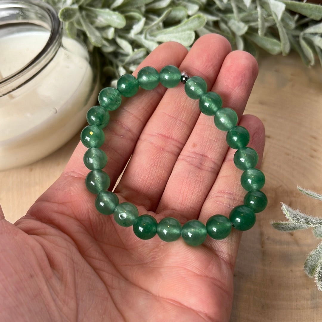 Green Aventurine Round Bracelet